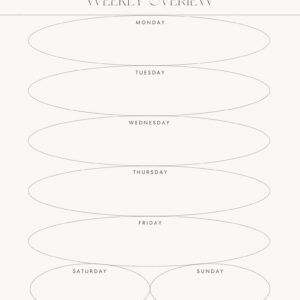 Weekly Overview Planner
