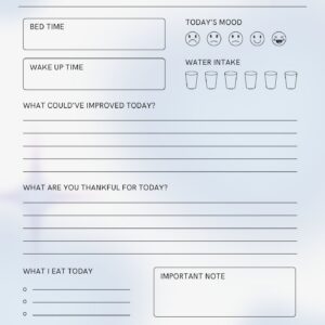 Daily Wellness Planner