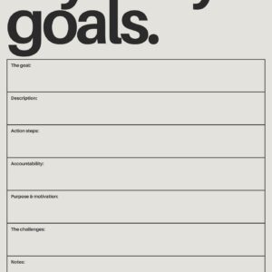 Daily Goals Planner