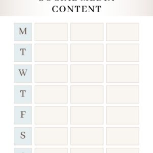 Social Media Content Planner